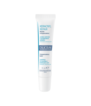 Дюкре Керакніл відновлюючий бальзам для губ Ducray Keracnyl Repair Lip Balm 15мл