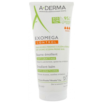 А-Дерма Екзомега Контроль бальзам емолент  A-Derma Exomega Control Baume Émollient 200 мл