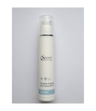 Smart4Derma Aquagen Cannabia Sunblock Ultra Hydra SPF 50 Ультра зволожуючий захисний крем SPF 50 з олією канабісу 50 мл