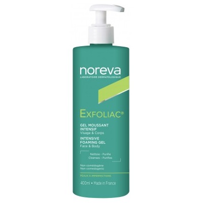 Норева Ексфоліак Інтесивний Очищуючий гель Noreva Exfoliac Intensive Foaming gel 400мл
