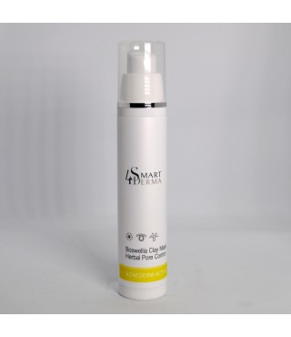 Smart4Derma Acne Derm Active Boswellia Clay Mask Herbal Pore Control Порозвужувальна себорегулююча маска Босфелія, 50 мл