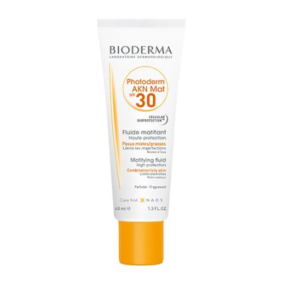 Біодерма Фотодерм AKN Емульсія матуюча SPF30 Bioderma Photoderm AKN Mat SPF30 Matifying sun fluide, 40 мл