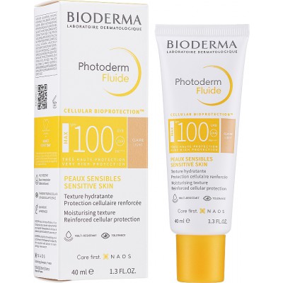Біодерма Фотодерм Max Емульсія світлий тон Bioderma Photoderm Max Fluide SPF 100 Teinte Claire, 40 мл
