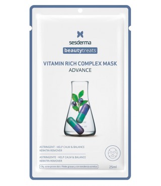 Тканинна маска з вітамінним комплексом SesDerma Beauty Treats Vitamin Rich Complex Mask 25 мл