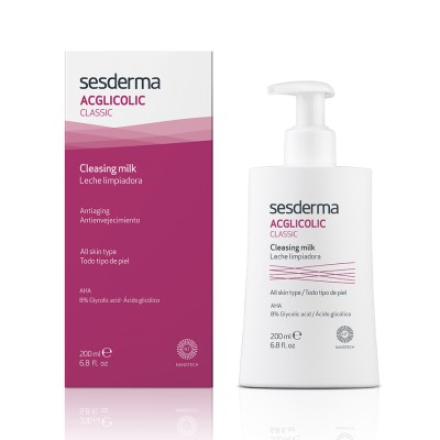 Сесдерма Acglicolic Classic Очищуюче молочко SesDerma Acglicolic Classic Facial Cleansing Milk, 200 мл