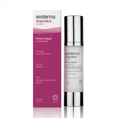Сесдерма Acglicolic Classic Гель зволожуючий з гліколевою кислотою Sesderma Acglicolic Classic Moisturizing gel, 50 мл