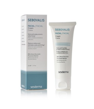 Сесдерма Sebovalis Крем для шкіри обличчя з себореєю SesDerma Sebovalis Facial Cream, 50 мл
