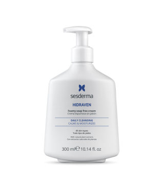 Сесдерма Hidraven Крем пінка для вмивання обличчя і тіла SesDerma Hidraven Foamy Soapless Cream, 300 мл