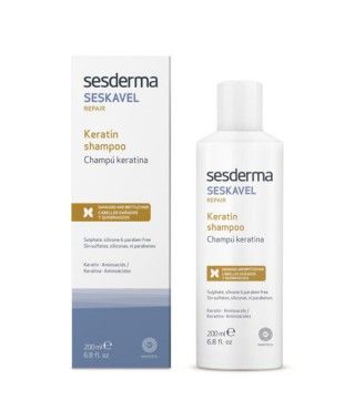 Сесдерма Seskavel Шампунь відновлюючий з кератином Sesderma Seskavel Repair Keratin Shampoo, 200 мл