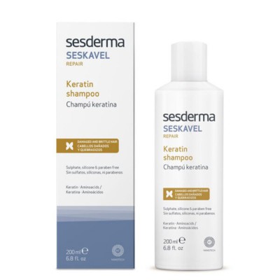 Сесдерма Seskavel Шампунь відновлюючий з кератином Sesderma Seskavel Repair Keratin Shampoo 200 мл