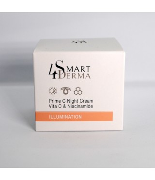 Smart4Derma Illumination Prime C Night Crème Vita C&Niacinamide Суперантиоксидантний нічний крем, 50 мл