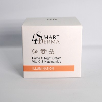 Smart4Derma Illumination Prime C Night Crème Vita C&amp;Niacinamide Суперантиоксидантний нічний крем 50 мл