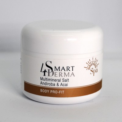 Smart4Derma Multimineral Salt Andiroba&amp;Acai Мультимінеральна сіль для рук і тіла з олією андироби та асаї 100 г