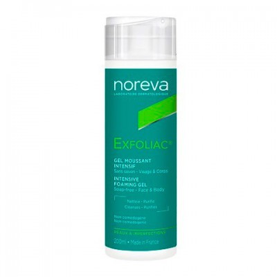 Норева Ексфоліак Інтесивний Очищуючий гель Noreva Exfoliac Intensive Foaming gel 200мл