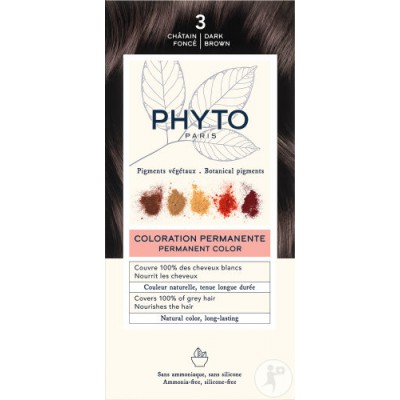 Фіто Фітоколор крем-фарба 3 темний шатен Phyto PhytoColor Permanent Color 3 Dark Brown
