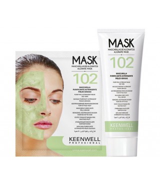 Альгінатна маска очисна для жирної шкіри No102 Keenwell Alginate Mask 125 мл + 25 гр