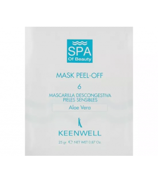 Протинабрякова СПА-маска для чутливої шкіри №6 Keenwell Spa Of Beauty Peel Off Mask Number 6 25 гр