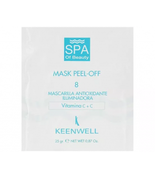 Альгінатна СПА-маска антиоксидантна депігментувальна No8 Keenwell SPA of Beauty Mask Peel-Off 8 25 гр