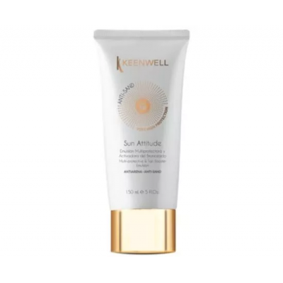 Мультизахисна та активуюча емульсія для загару Анти-пісок SPF 50 Keenwell 150 мл