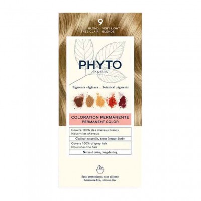 Фіто Фітоколор крем-фарба 9 Дуже Світлий Блонд Phyto Phytocolor 9  Very Light Blonde