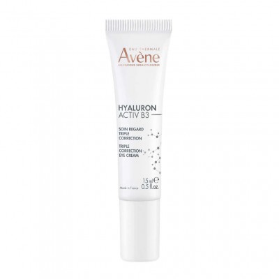 Avene Гіалурон Актив B3 Крем-ліфтинг для контуру очей потрійної дії Avene Hyaluron Activ B3 Soin regard triple correction, 15 мл