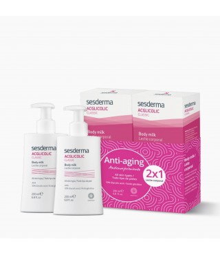 Сесдерма Acglicolic Classic Набір Зволожуюче молочко для тіла Sesderma Acglicolic Classic Body Milk, 2шт*200 мл