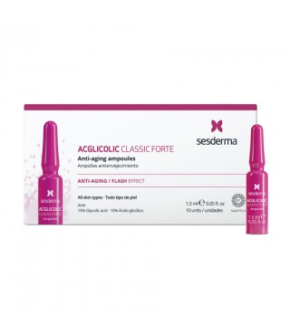 Сесдерма Acglicolic Classic Ампули з гліколевою кислотою сильної дії Sesderma Acglicolic Classic Ampoules Forte, 10 х 1,5 мл
