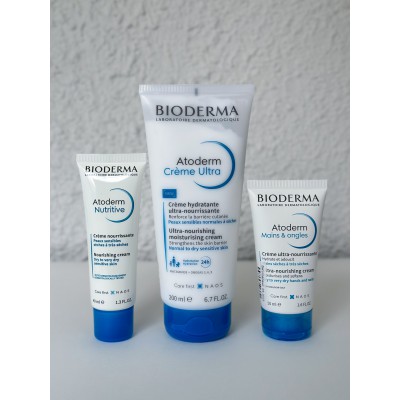 Біодерма Набір подарунковий Bioderma Atoderm Поживний догляд