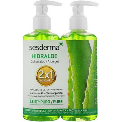 Набір Гель для обличчя та тіла Sesderma HIDRALOE Aloe Gel 250 мл*2