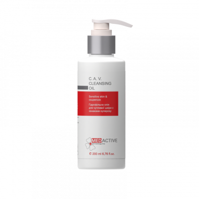 Гідрофільна олія для шкіри від куперозу Medactive C.A.V. CLEANSING OIL sensitive skin &amp; couperoze, 200 мл