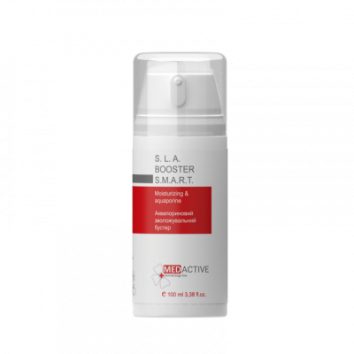 Аквапориновий зволожувальний бустер Medactive S. L. A. BOOSTER S.M.A.R.T. moisturizing &amp; aquaporine, 100мл