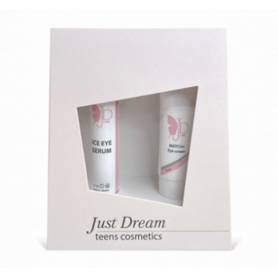 Набір для догляду за шкірою навколо очей Medactive JD Line MATCHA EYE CREAM/ICE EYE SERUM