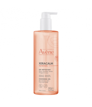 Авен Ксеракальм Нутрішн Гель очищуючий живильний Avene Xeracalm Nutrition Gel nettoyant, 500 мл