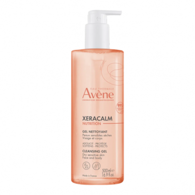 Avene Ксеракальм Нутрішн Гель очищуючий живильний Avene Xeracalm Nutrition Gel nettoyant, 500 мл