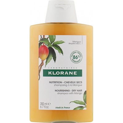 Клоран Манго шампунь для сухого волосся Klorane Shampooing a la Mangue, 200 мл