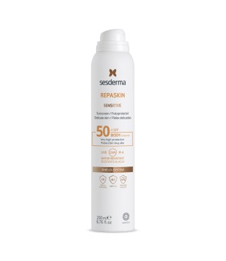 Сесдерма Сонцезахисний спрей для чутливої шкіри Sesderma Repaskin Fotoprotector Sensitive Spray SPF 50, 200 мл