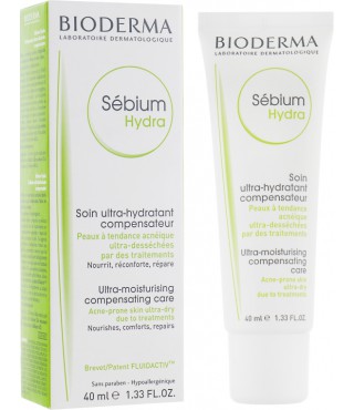Біодерма Себіум Гідра зволожуючи Крем Bioderma Sebium Hydra Moisturizing cream 40 мл