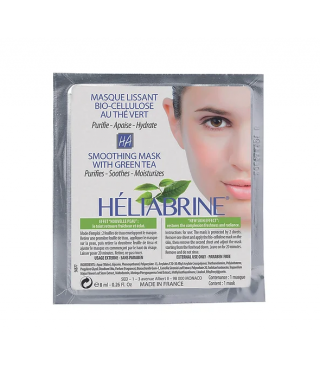 Heliabrine Біоцелюлозна протизапальна маска з зеленим чаєм Smoothing Mask With Green Tea 8 мл