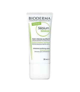 Біодерма Себіум Глобаль інтенсивний оздоровлюючий догляд Bioderma Sebium Global intensive purifying care 30 мл