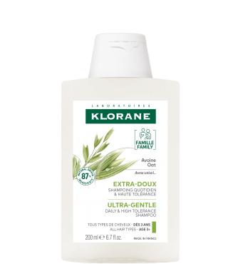 Клоран Овес шампунь для всіх типів волосся Klorane Shampooing au lait d'avoine, 200 мл new
