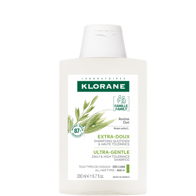 Клоран Овес шампунь для всіх типів волосся Klorane Shampooing au lait d'avoine, 200 мл new