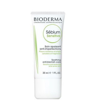 Біодерма Себіум Сенситів для чутливої жирної шкіри Bioderma Sébium Sensitive Soin Apaisant anti-imperfections 30 мл