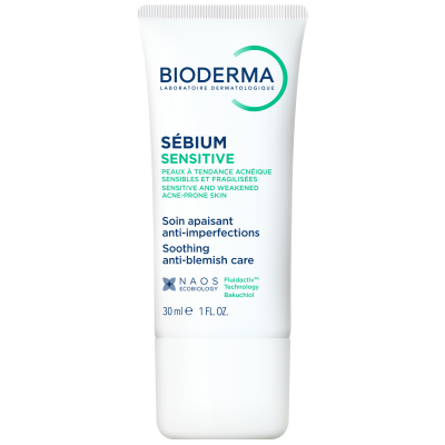 Біодерма Себіум Сенситів для чутливої жирної шкіри Bioderma Sébium Sensitive Soin Apaisant anti-imperfections 30 мл