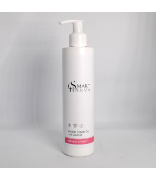 Smart4Derma Redness Correct Міцелярний очищувальний крем-гель для чутливої та куперозної шкіри, 250 мл