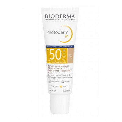 Біодерма Фотодерм М Крем-гель солнцезахисний SPF 50+ Світлий відтінок Bioderma Photoderm М SPF 50+ claire, 40 мл