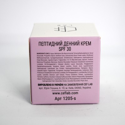 Пептидний Денний крем Spf 30 CEF Lab Renaissance Peptilift Cream Spf 30, 10 мл
