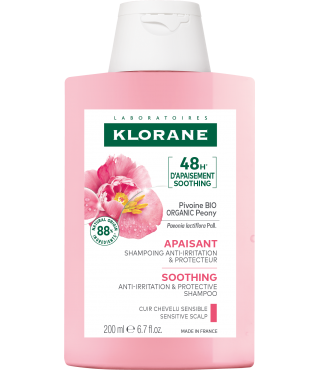 Клоран Півонія шампунь для чутливої шкіри голови Klorane Shampooing a la Pivoine, 200 мл new