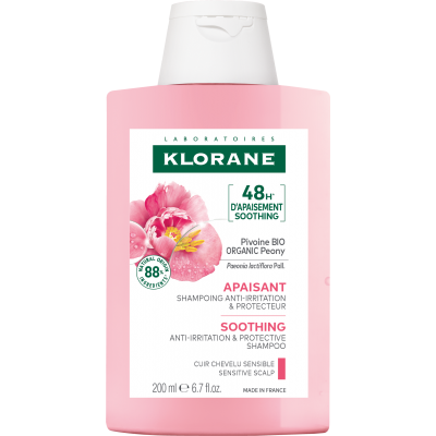 Клоран Півонія шампунь для чутливої шкіри голови Klorane Shampooing a la Pivoine, 200 мл new