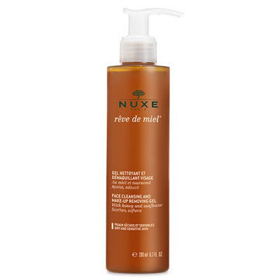 Нюкс Медова Мрія Гель Очищуючий гель для обличчя Nuxe Rêve de miel Gel nettoyant et démaquillant visage, 200 мл