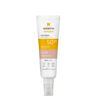 Сесдерма Сонцезахисний тональний крем для обличчя Sesderma Repaskin Silk Touch Color SPF 50, 50 мл